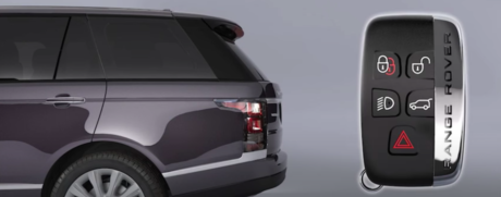 Land Rover key fob near Range Rover
