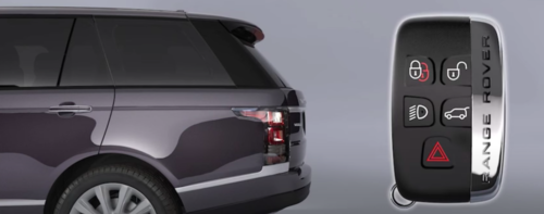 Land Rover key fob near Range Rover