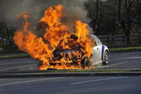 Car Catches Fire Before Learner Gets Chance To Drive It 300x200